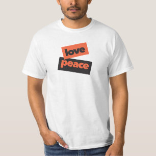 Camiseta Diseño urbano vibrante, audaz y simple de Amor Paz