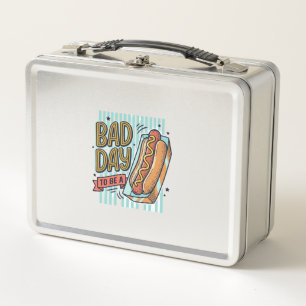 Camiseta Diseño Vector Retro Hot Dog Mal Día_1