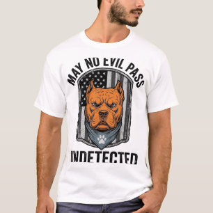 Camiseta Diseño Vector Vintage Perro Guardián No Deja Pasar