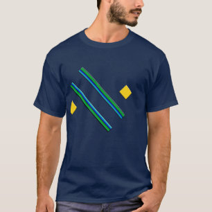 Camiseta diseño vectorial abstracto de arte fresco