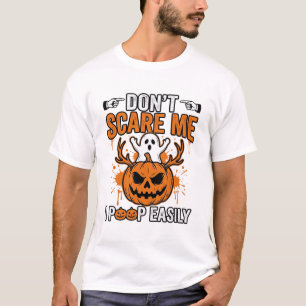 Camiseta Diseño vectorial de cita de calabaza de fantasma d