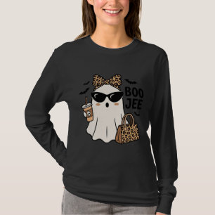 Camiseta Diseño Vectorial de Fantasma Boo Jee de Halloween