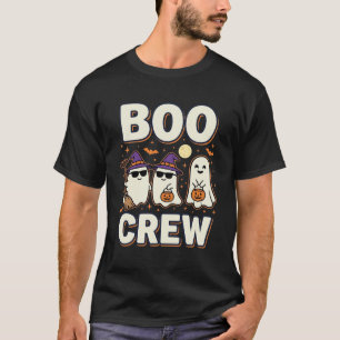 Camiseta Diseño vectorial de fantasmas de Halloween Boo Cre