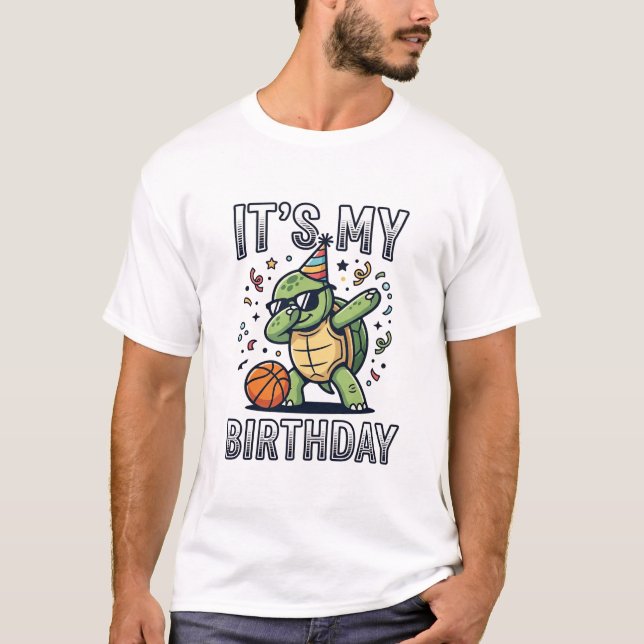 Camiseta Diseño Vectorial de Fiesta de Cumpleaños de Balonc (Anverso)