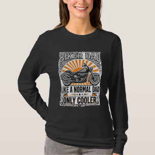 Camiseta Diseño vectorial de motocicleta vintage para papá