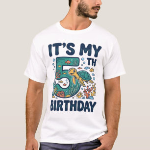 Camiseta Diseño vectorial submarino de tortuga marina para
