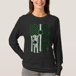 Camiseta Diseño vectorial vintage de bandera americana de A