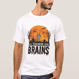 Camiseta Diseño vectorial vintage de cerebros de profesor d