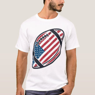 Camiseta Diseño vectorial vintage de fútbol americano patri