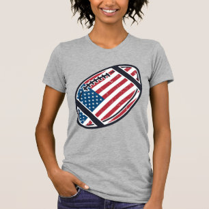Camiseta Diseño vectorial vintage de fútbol americano patri