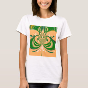 Camiseta Diseño verde amarillo.