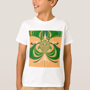 Camiseta Diseño verde amarillo.
