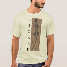 Camiseta Diseño vertical Lizard Sand Tan Southwest para Ani