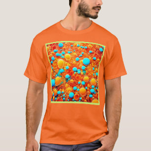 Camiseta Diseño vibrante de burbujas fluidas