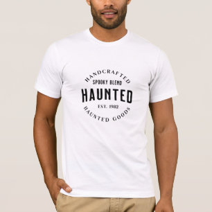 Camiseta Diseño Vintage de Halloween Embrujado