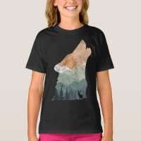 diseño vintage de la naturaleza con silueta de lob