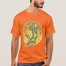 Camiseta Diseño Vintage de Mate de Baloncesto
