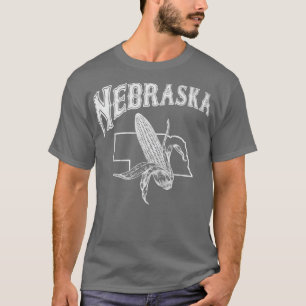 Camiseta Diseño vintage de Nebraska con imagen de estado y 