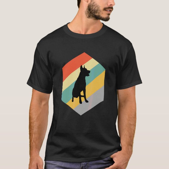 Camiseta Diseño Vintage de Perro Beauceron (Anverso)