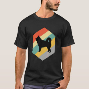 Camiseta Diseño Vintage de Perro Malamute de Alaska
