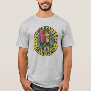 Camiseta Diseño Vintage de Surf de Los Ángeles