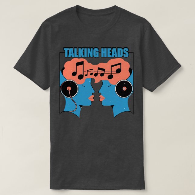 Camiseta Diseño Vintage de Talking Heads (Diseño del anverso)