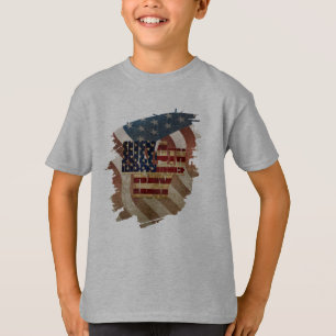 Camiseta Diseño Vintage del Día de la Independencia del 4 d