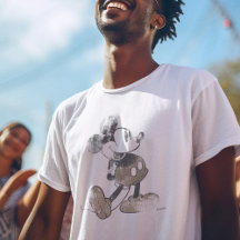 Diseño vintage desgastado de Mickey Mouse