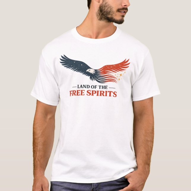 Camiseta Diseño Vintage Freedom Eagle (Anverso)
