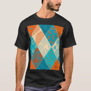 Camiseta Diseño vintage indio sin fisuras.