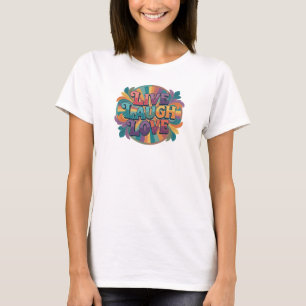Camiseta Diseño visual 2D de Trendy LIVE LAUGH LOVE