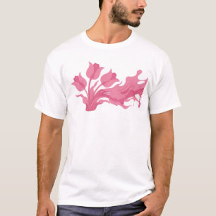 Camiseta Diseño visual de FLOR ABSTRACTA elegante