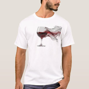 Camiseta Diseño visual de vino abstracto dinámico