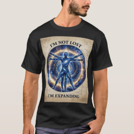 Camiseta Diseño Vitruviano Humano Cósmico