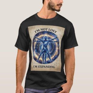 Camiseta Diseño Vitruviano Humano Cósmico
