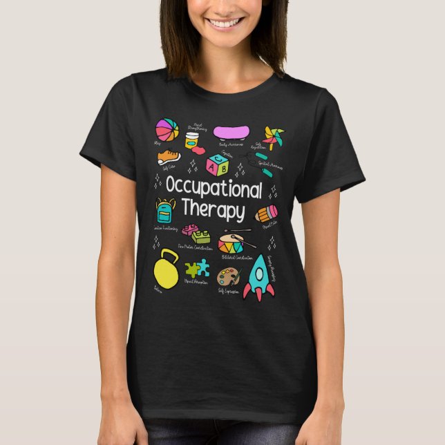 Camiseta Diseño Vivid de Terapia Ocupacional Pediátrica (Anverso)