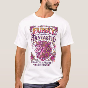 Camiseta Diseño Zazzle elegante y fantástico Unicornio Funk