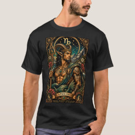 Camiseta Diseño zodiacal masculino celestial Capricornio
