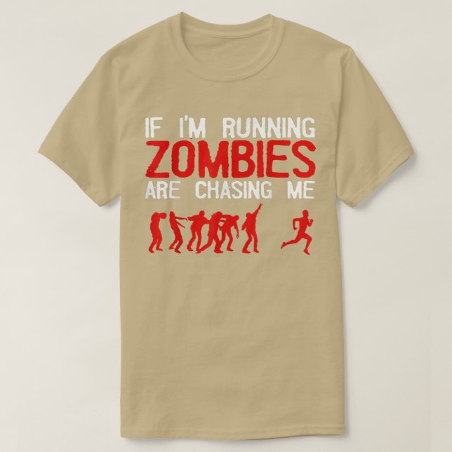 Camiseta Diseño Zombie Corriendo Para Hombres Mujeres Funn  (Diseño del anverso)