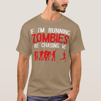 Camiseta Diseño Zombie Corriendo Para Hombres Mujeres Funn