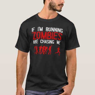 Camiseta Diseño Zombie Corriendo Para Hombres Mujeres Funn 