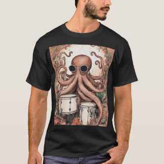 Camiseta Diseños creativos de Octopus Tee