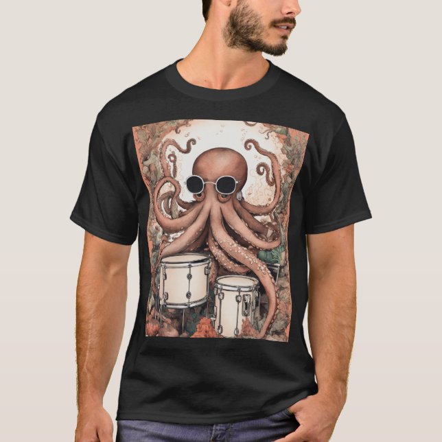 Camiseta Diseños creativos de Octopus Tee (Anverso)