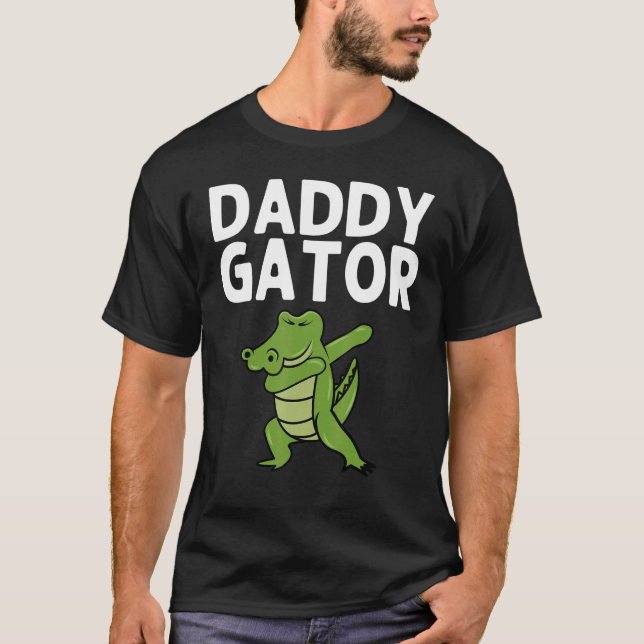 Camiseta Diseños De Alligator Para Hombres De Papá Reptile  (Anverso)