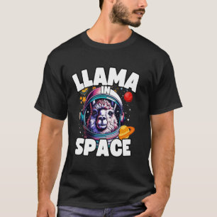Camiseta Diseños de Amante de Llama Llama en el Espacio Lla
