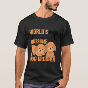 Camiseta Diseños de aseo para peluquero de perros y aseo de