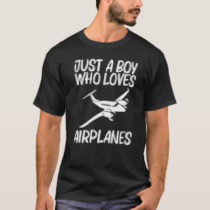 Camiseta Diseños de Aviones para Chicos Hombres Piloto Geni