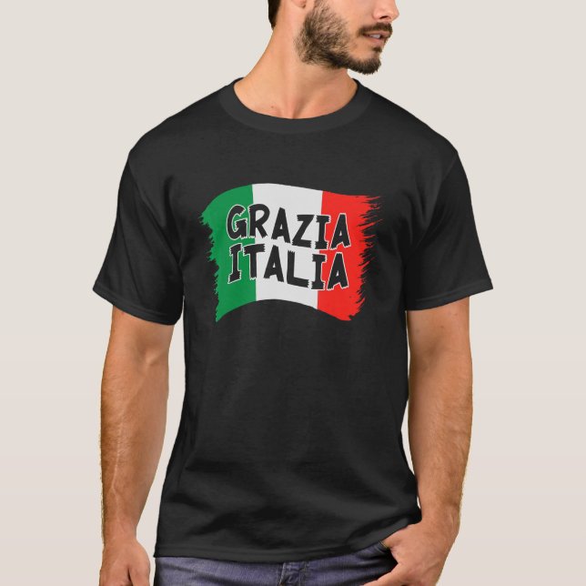 Camiseta Diseños de bandera de Italia para todos los orgull (Anverso)