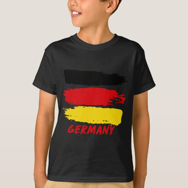 Camiseta Diseños de banderas de Alemania (Anverso)