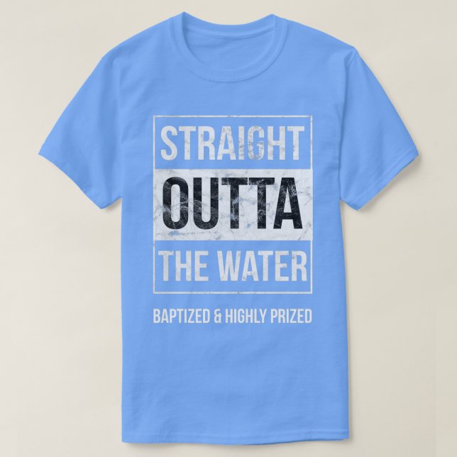 Camiseta Diseños de bautismo Niños adultos Grapa de agua di (Diseño del anverso)